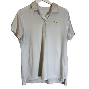 Magnolia Lane‎ Tech Golf Polo Shirt Masters Tournament Logo White Large